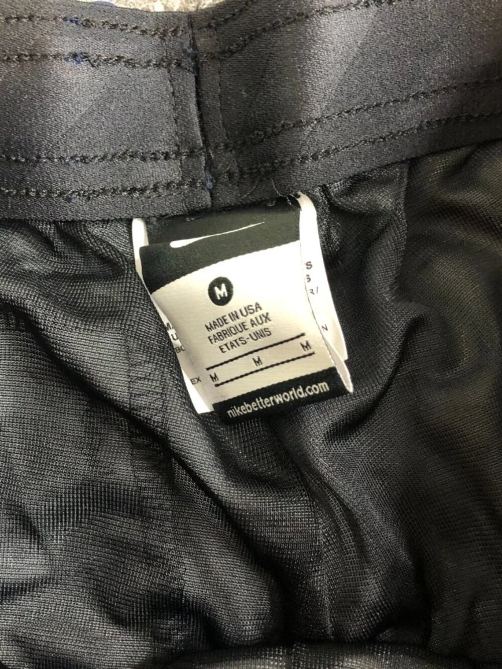 Nike Michigan Wolverine Pants Mens MEdium Blue Windbreaker StormFIT Rain Snap
